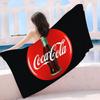 C-Coca-Colas Mikrofaser Bedrucktes Strandtuch Bergsteigen Yoga Strand Schwimmen Laufen Saugfähiges Weiches Handtuch
