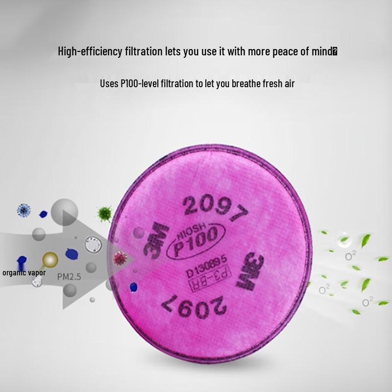 3M 2097CN P100 Particulate & Organic Vapor Filters