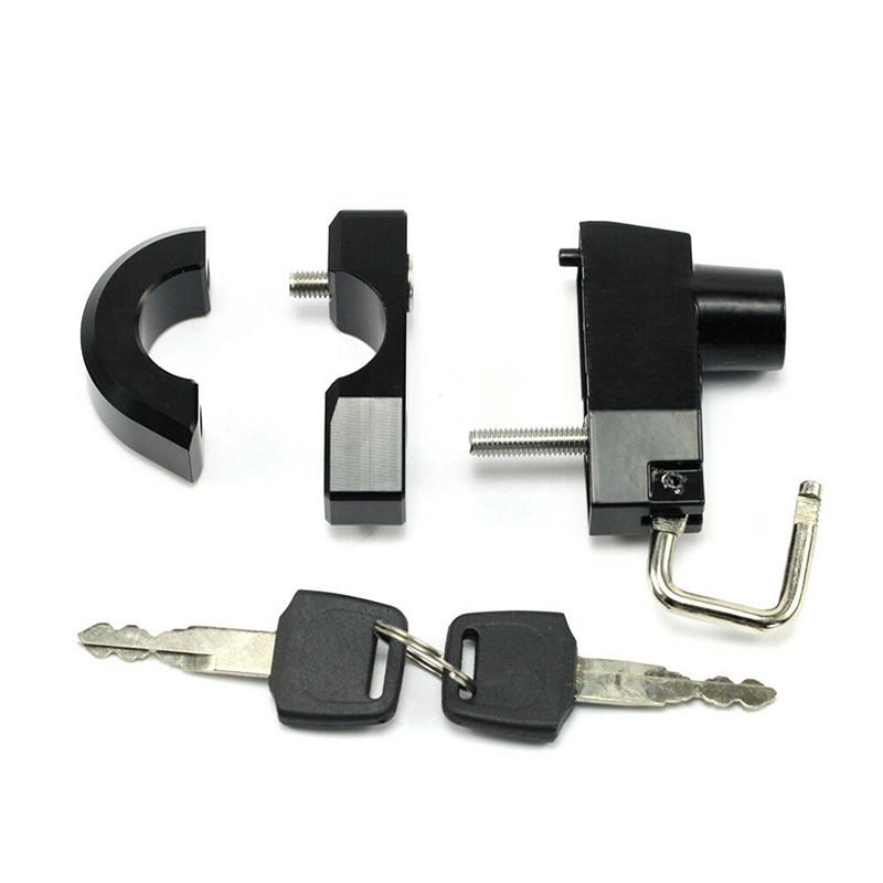 Universal Helmet Lock Anti-theft Locker Locking Device Rustproof Motorcycle Supplies Fit 25mm Handlebar/Frame Tube