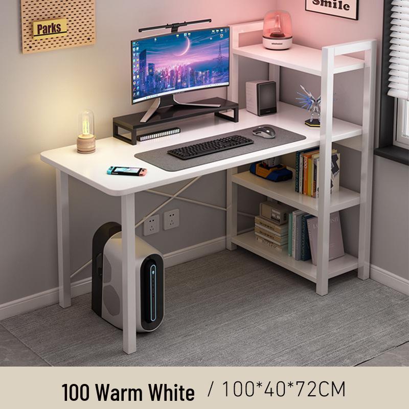 Multifunctional Corner Desk with Bookshelf - Perfect for Home Office or Bedroom