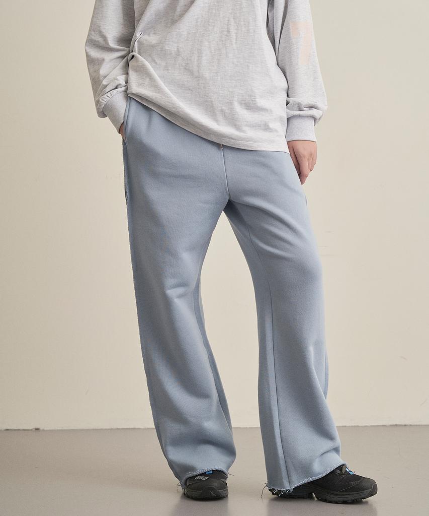 Iteoneolmomeonteu Cutting Line Sweatpants _ Sky Blue