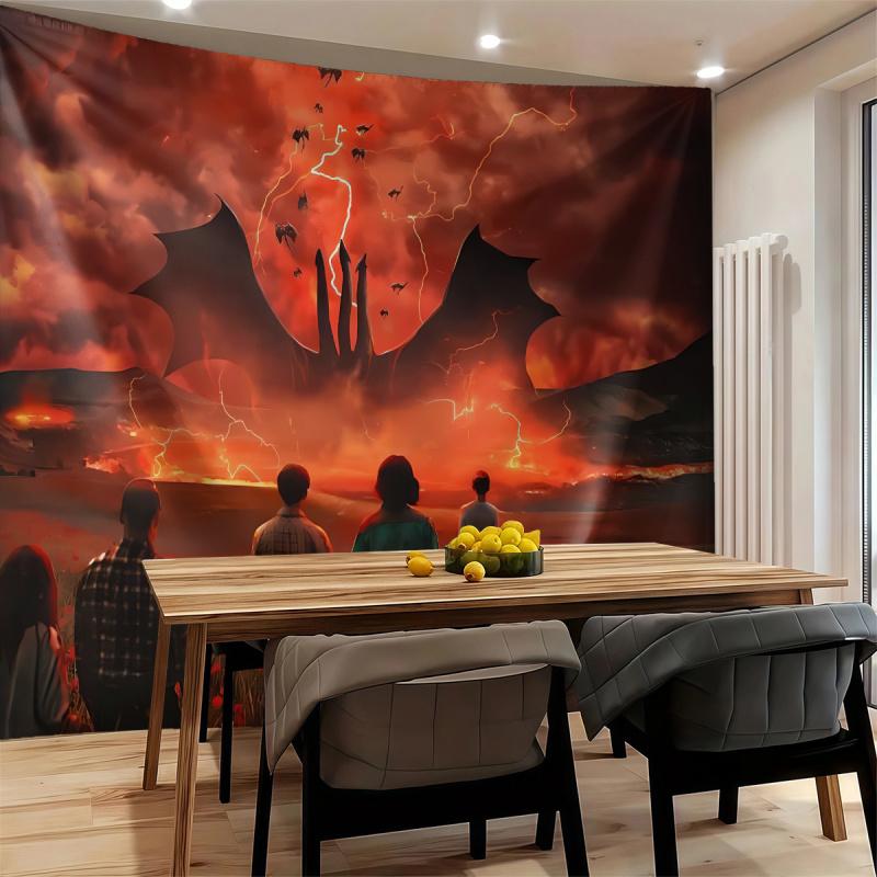 S-Stranger T-Things Sci-Fi Horror Epic Tapestry Wall Hanging Banner Background Backdrops Living Room Bedroom Party Decor Gift