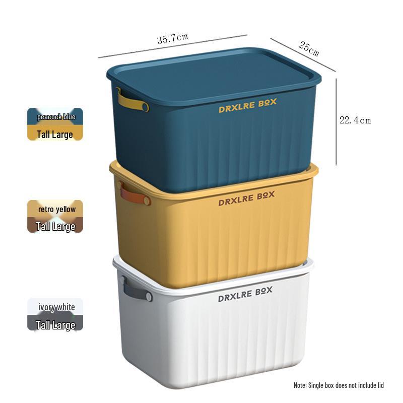 Large Capacity Snack & Toy Storage Box with Lid for Dorms, Homes, and Living Rooms