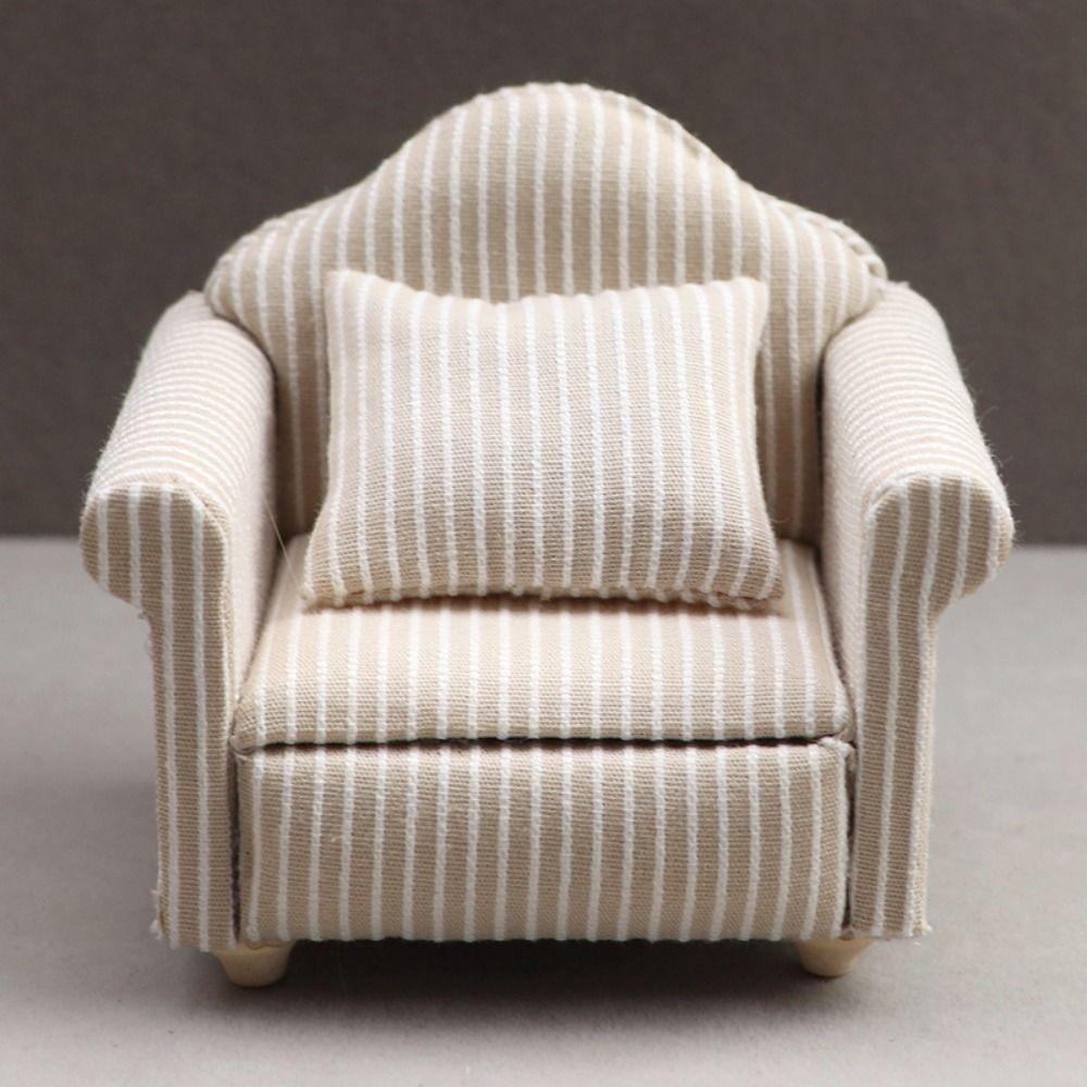 Mini 1:12 Dolls Sofa Pillows Set 8*6.5*7.5Cm/13.5*6.4*7.2Cm Multistyles Simulation Dollhouse Furniture Cute