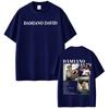 Damiano David Zabawne Małe Strachy Trasa Światowa Graficzny T-shirt Unisex Unisex Wysokiej jakości Odzież T-shirt Bawełna Codzienny Luźny T-shirty