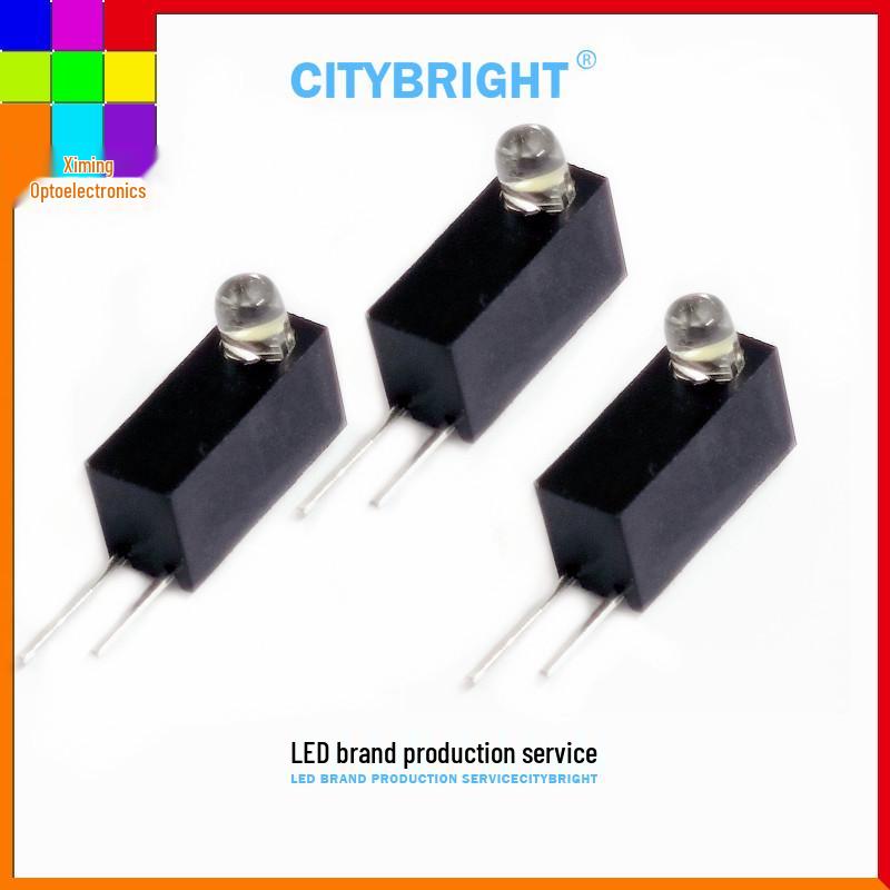 

3mm Transparent LED Lamp Holder for White/Red High Brightness Plug-in LED Yellow
