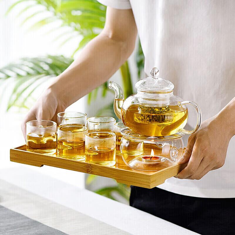 Nordic Gold Inlay High Borosilicate Glass Teaset