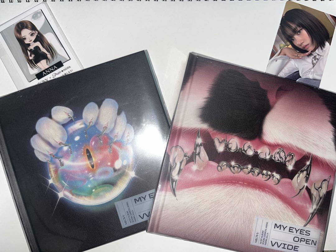 

[USED] MEOVV Album 2-piece Set with Sticker and SOOIN Trading Card