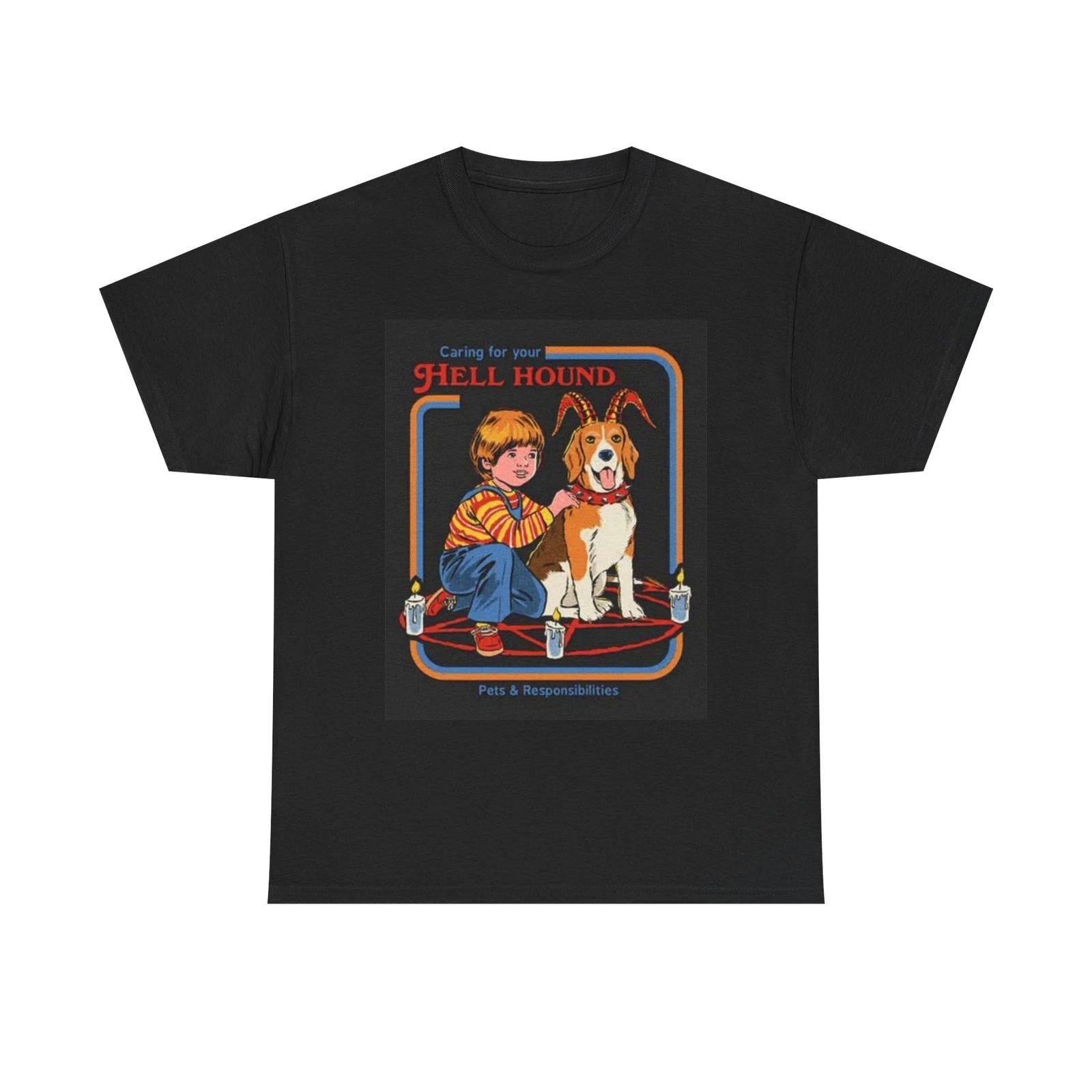 Men s and Women s T-shirts Caring For Your Hellhound Graphic S