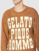 gelato pique HOMME Powder Big Logo Pullover PMNT215960 BRW M Men's