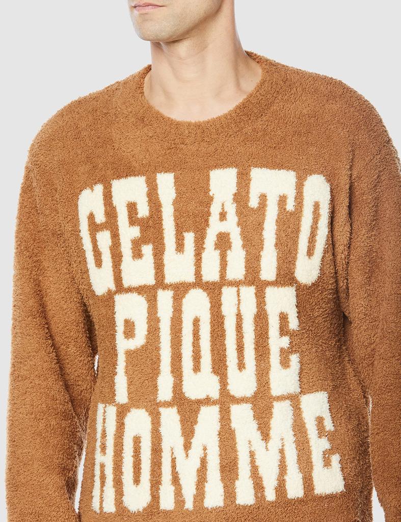 gelato pique HOMME Powder Big Logo Pullover PMNT215960 BRW M Men's