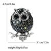 Enamel Shell Owl Brooches for Women Unisex Bird Pins Event Party Backpack Decoration Clothes Accessories