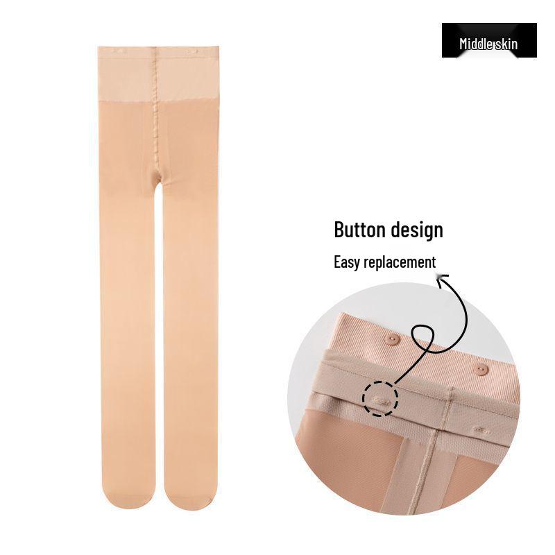 

Ми Джу И Ен Артефакт Голых Ног: Сменные Съемные Пуговицы Внешний Слой Чулки Брюки One Pair