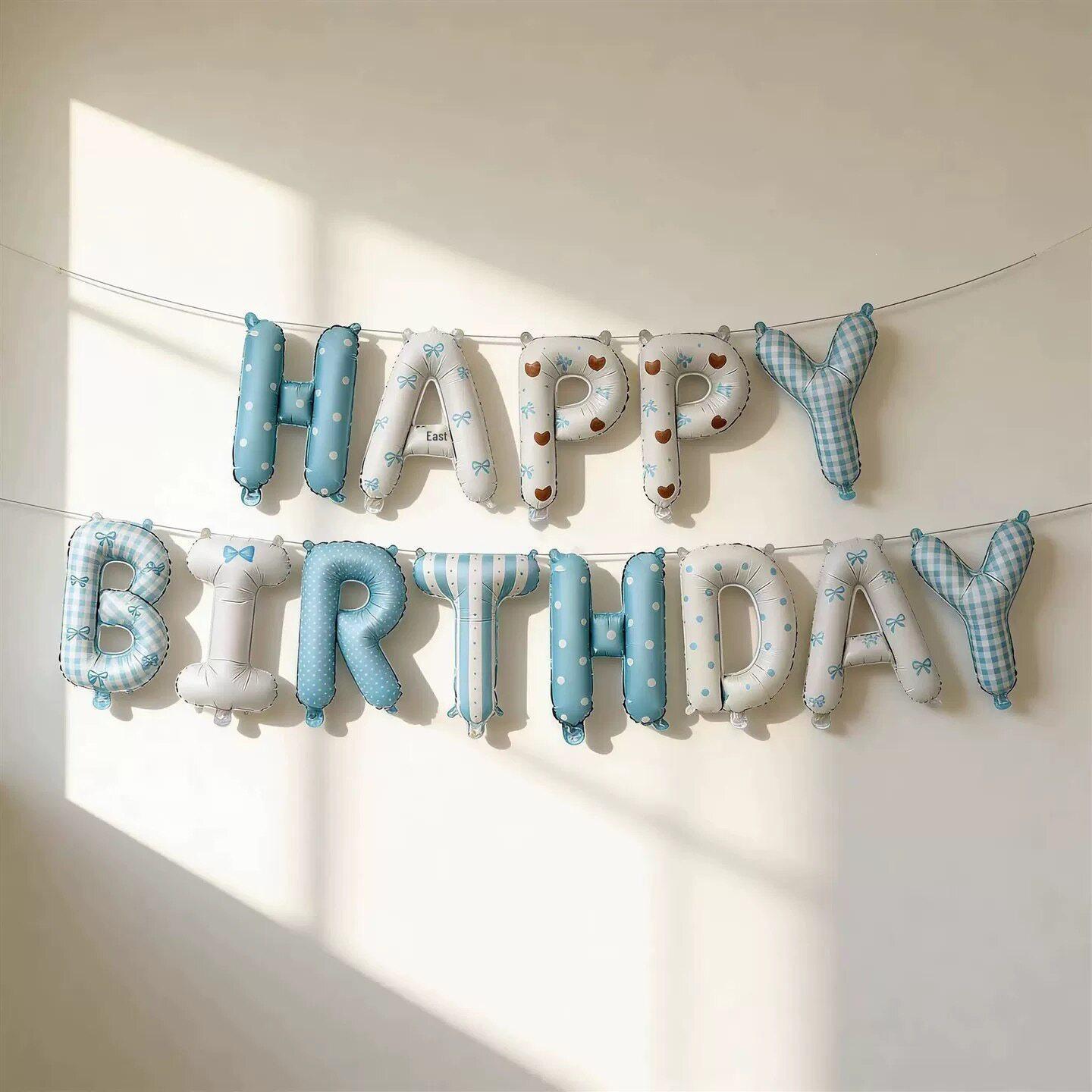 First Birthday Kids Party Foil Balloons - Happy Birthday Decorations