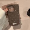 Korean-style Polka Dot IPhone 17 Case, Apple 15 Pro Max Phone Case, Minimalist and Stylish, Drop-proof, Soft Case
