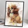 DIY Diamond Painting Beautiful Puppy Cross Stitch Kit Mosaic Art Diamond Painting Full Circle Diamond Home Decoration