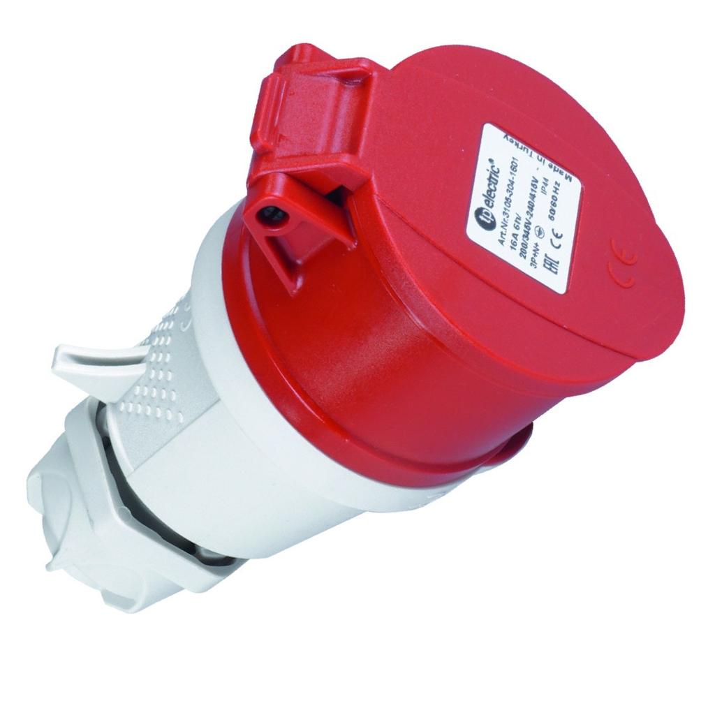 Portable Power Socket Cee 5P 16A 400V Ip44 Industrial