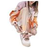 Kappa Fabric Synthetic Leather Two-Layer Cowhide Trendy Logo Slip-Resistant Wear-Resistant Low-Top Sneakers Unisex sneakers White Brown K0DX5CS01F-012
