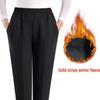 Mom's Quilted Fleece-Lined High-Waisted Winter Pants