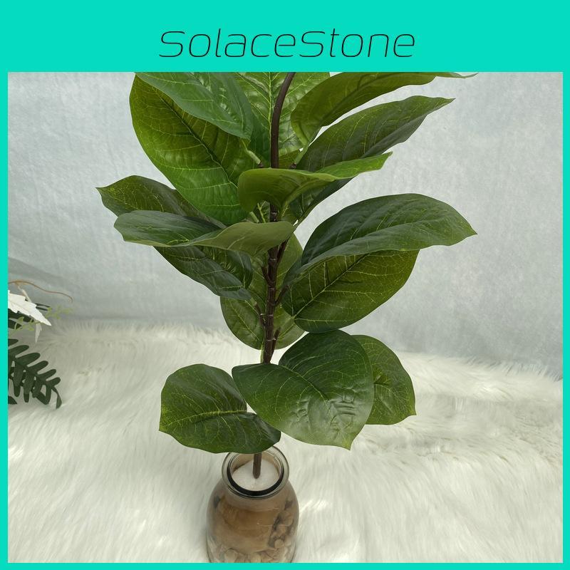 Artificial Plant Realistic Ficus Elastica Leaf Foliage Home Wedding Office Decor