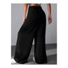GRECIILOOKS Wide-Leg Fit Trouser for Women (Gl-Tr946-Small-Black)