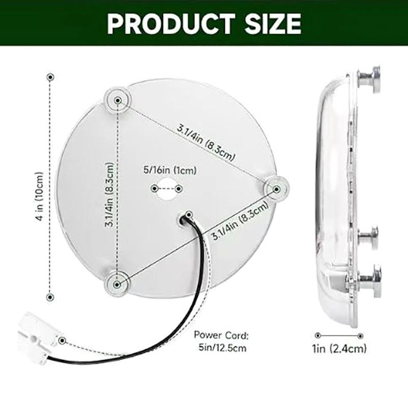 LED Stropní Ventilátor Světelný Kit 3000K/4000K/6000K Stmívatelné Kulaté LED Světelné Těleso Stropní Přisazené Světlo Náhradní Panel
