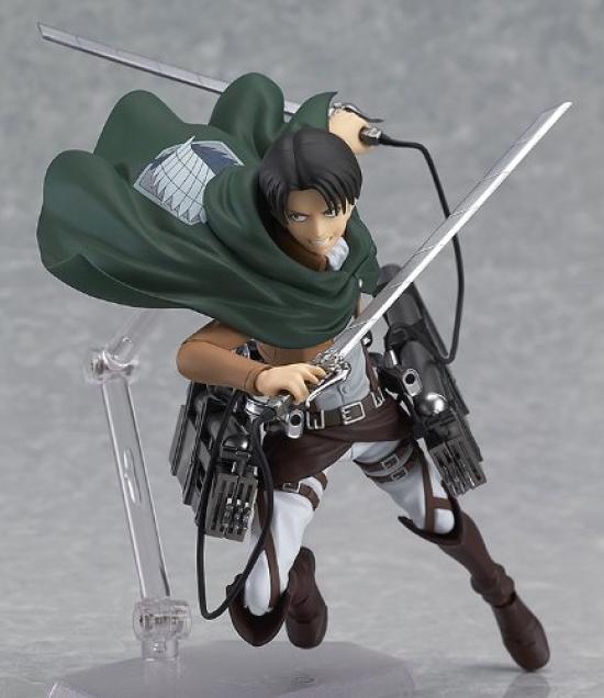 Figma Attack on Titan Levi Měřítko mimo měřítko ABS & PVC malovaná pohyblivá figurka Re-sale 200304
