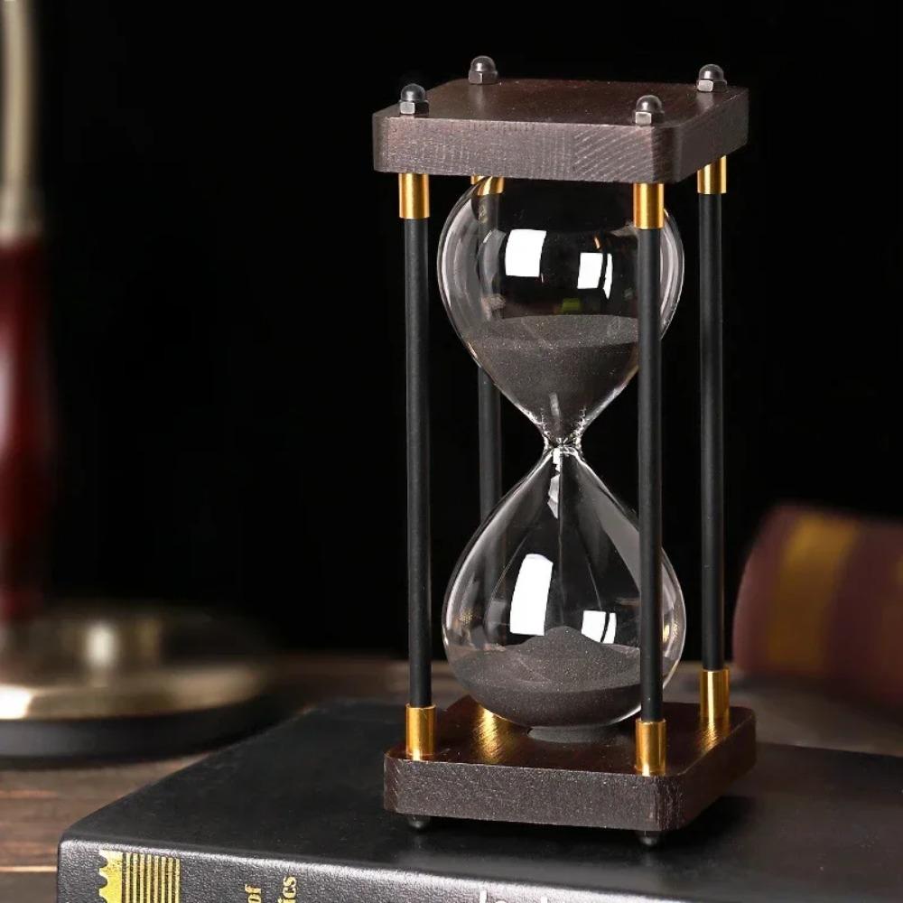 30/60 Minuten Büro- und Heimtextilien Kreative Sanduhr aus Holz Timer Sanduhr Sanduhr Dekorative Dekoration Uhren