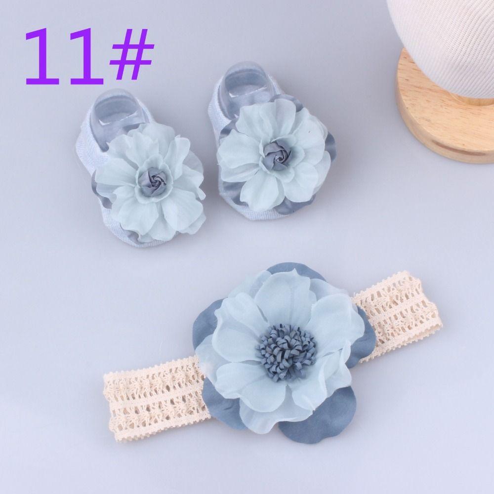 Baumwolle+Spitze Neugeborenen Haarband Perlen Schleifen Mädchen Haar Accessoires Kawaii Baby Stirnband Socken Set