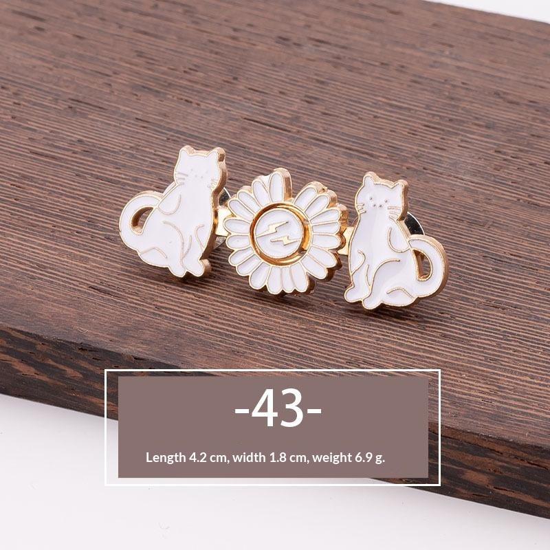Various Cute Styles No Sew Waist Tightener Buttons Alloy Adjustable for Jeans Skirt Pants Waist Adjustment Accessory