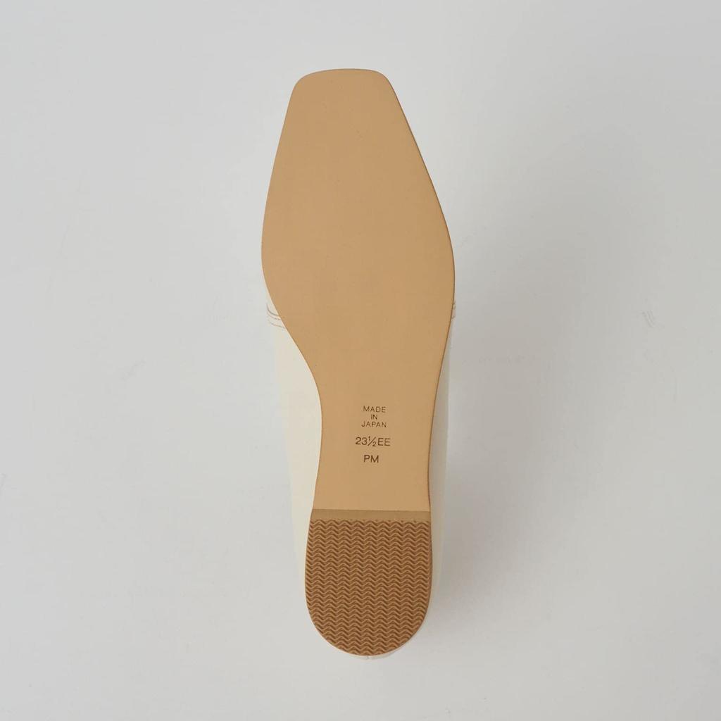 WELLFIT Low Heel Flat Made in 180113100011 [Diana] Shoes, Japan, White, Ivory, 23.5cm,
