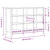 Shoe Rack Smoked Oak 100 x 35 x 70 cm Wood Based Panel