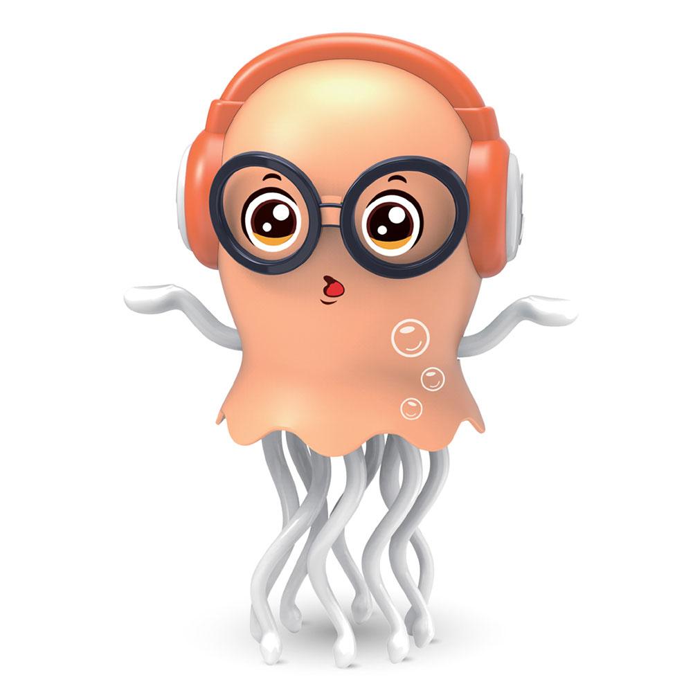 LED Dancing Funny Jellyfish Toy Smart Obstacle Avoidance Interactive Moving Toy Education Toddler Jellyfish Toy for Kids Gift