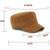 HT5008 Baseball Cap Men Women Autumn Winter Cap Hat Fashion Suede Flat Top Army Cadet Cap Male Female Adjustable Snapback Caps
