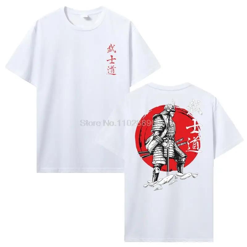 Japan Samurai Spirit T Shirts EU Size 100% Cotton Tops Bushido Male Gifts Tee Streetwear Clothing T Shirts For