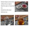 1-3pcs Tea Spice Strainer Seasoning Ball Mesh Herbal Ball Stainlesss Steel Teakettle Locking Tea Filter Reusable Diameter 4.5cm