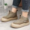 Winter Warm  Women's Chunky Platform Snow Boots Non-Slip Water Resistant Ankle Booties Shoes Comfortable Faux Fur Lining Walking Short Boots for Women