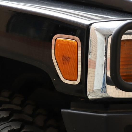 Cornice decorativa freccia laterale argento Per Hummer H3 2005-2009