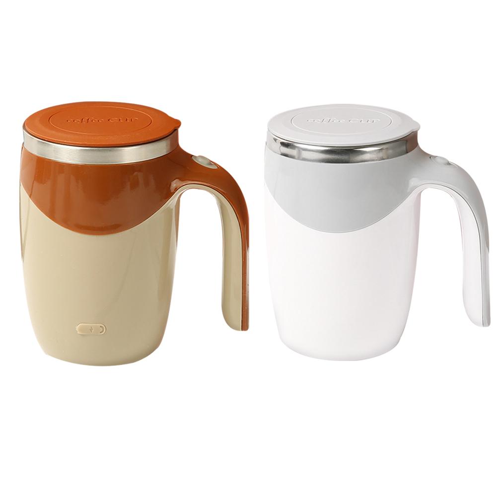 13oz Automatic Stirring Coffee Mug Leakproof Self Stirring Mug Rechargeable Stainless Steel Travel Coffee Cup for Home Kitchen