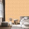 Geometric Pattern Wallpaper Cream and Gold for Living Room and Bedroom 50x1000