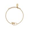 CD Signature Biene Detail Goldbeschichtetes Metallarmband Unisex-Armband B3299WOMMT_D300