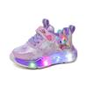 New Girls' LED Illuminated Casual Shoes Anti Slip Girl Sneakers Versatile Child Running Shoe Fashion Girl Shoe Comfort Kids Shoe