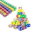 30/50PCS Rounded Edged 14mm Size Dice Assorted Transparent Color Dice Suitable for Party Gathering Board Game Activity Props ZYF