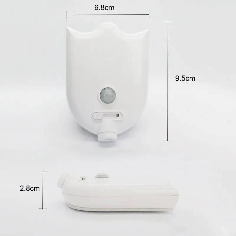 LED Toilet Night Light Motion Sensor Creative Backlit Projection Lamp Soft Multicolor Glow Home Bathroom Safety Accessory