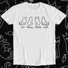 97 Een Twee Drie Kattenliefhebbers Papa Mama Schattig Grappig Retro Cool Cartoon Anime Top T-shirt 1299 Vintage Grafisch Mode