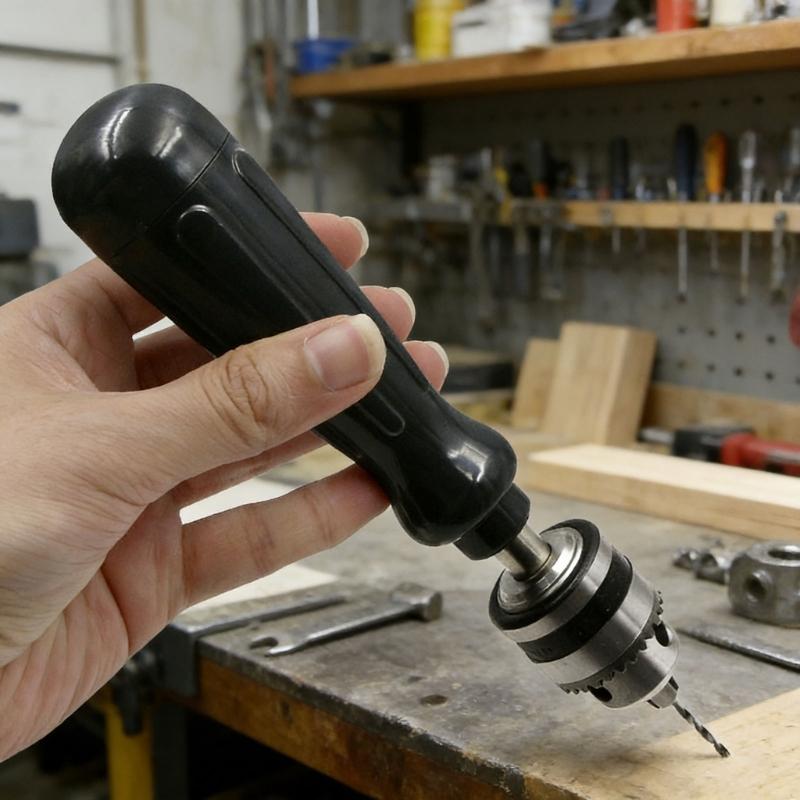 Ergonomic Manual Drill Set Contains 10Pcs High Hardness Bit (0.3-3mm) Ideal For Wood Plastic And Resin