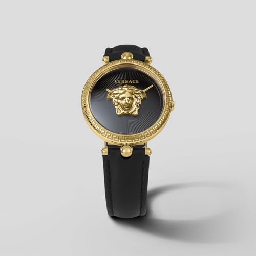 Versace PALAZZO EMPIRE Watch, 34mm, Black Dial, Quartz Movement, Water Resistant, Sapphire Crystal, Women's, VECQ00118, Black