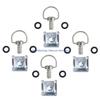 H7BD Motorcycle 14mm 19mm 1/4 D-Rings Turn Race Fairing Fastener Universally Screws