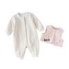 Dave & Bella Newborn Girl Spring Cotton Vest Romper Set