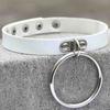 Schwarzer Leder Goth Choker Punk Harajuku Halsband Gothic Halskette Grunge Choker Cosplay Party Festival Schmuck